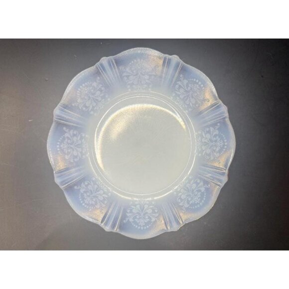 MacBeth-Evans "American Sweetheart" Monax W/ Gold Trim Depression Glass 6 1/2" S - Picture 1 of 6